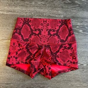 lululemon Snakeskin Biker Short